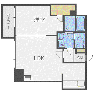 FRAIS-M(1LDK/10階)の間取り写真