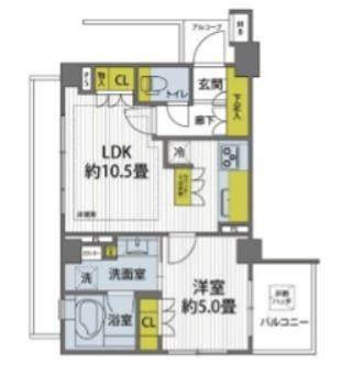 コスモ・イオ桜新町(1LDK/3階)の間取り写真