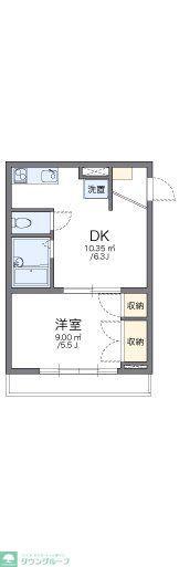 レオパレス新宿A館(1DK/2階)の間取り写真