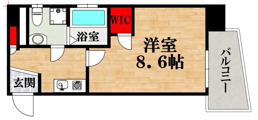 セレニテ日本橋EST(1K/4階)の間取り写真