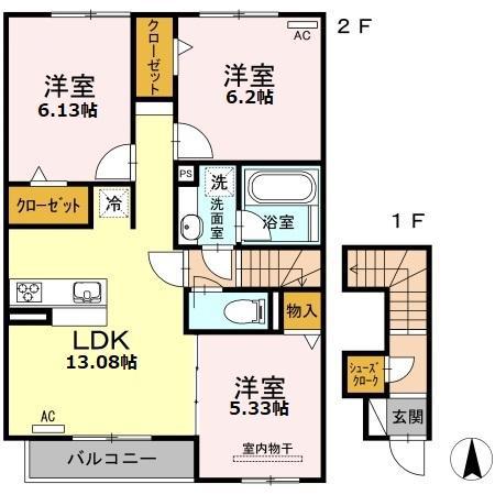 アレイズ(3LDK/2階)の間取り写真