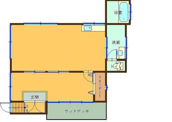 至誠ハウス(1LDK/1階)の間取り写真