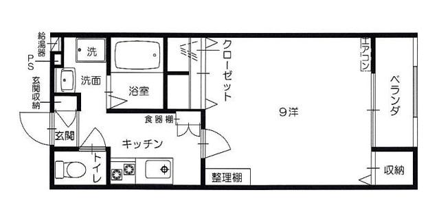 コーポ・セラ(1K/1階)の間取り写真