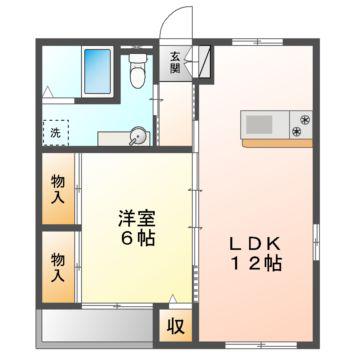 レジェンドその(1LDK/2階)の間取り写真