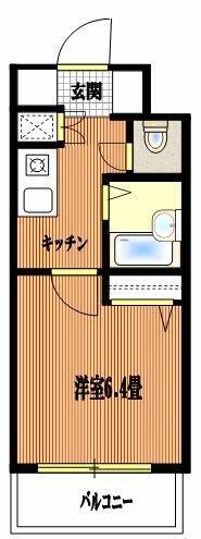 メインステージ錦糸町駅前(1K/10階)の間取り写真