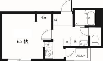 アリロッセ東日暮里(1K/3階)の間取り写真