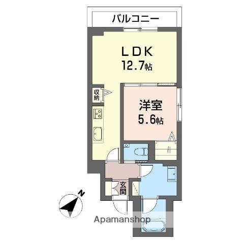 ルナステージ八千代台(1LDK/3階)の間取り写真