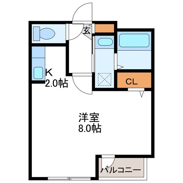 NORTE15 ノルテ15(1K/5階)の間取り写真