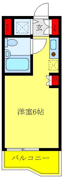TOP川口第一(ワンルーム/3階)の間取り写真