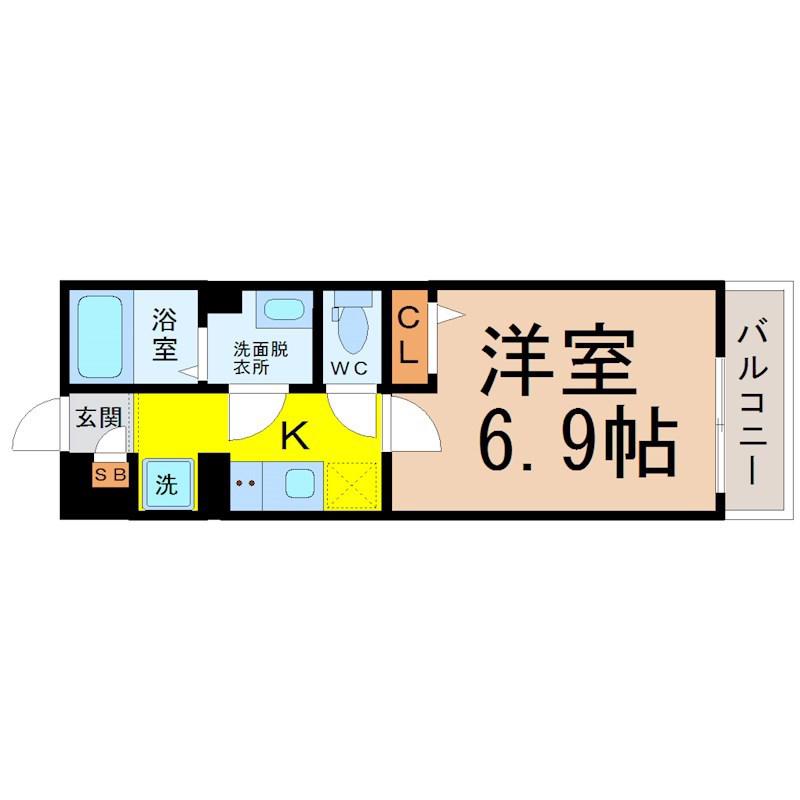 リブリ・吹上(1K/3階)の間取り写真