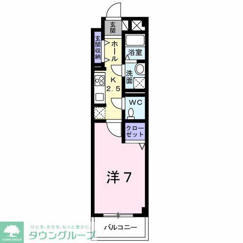 オーガスタ KTIII(1K/3階)の間取り写真