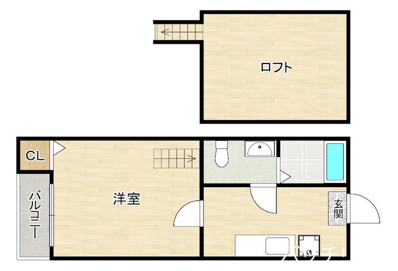MAHOROBA(1K/1階)の間取り写真
