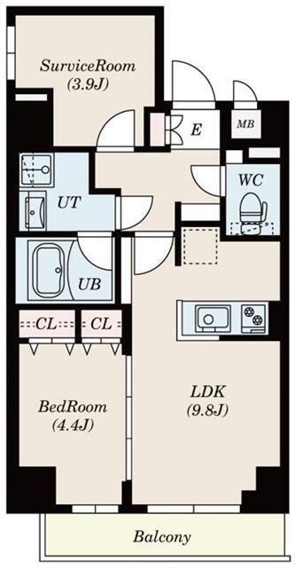 S-RESIDENCE錦糸町サウス(1SLDK/5階)の間取り写真