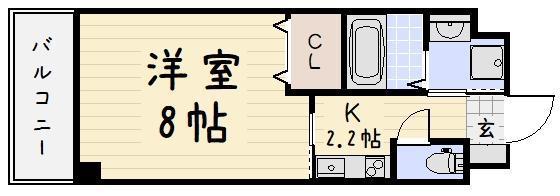 サンシャイン妙見表参道(1K/3階)の間取り写真