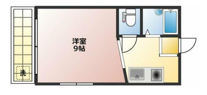 ケイアイハイツ(ワンルーム/3階)の間取り写真