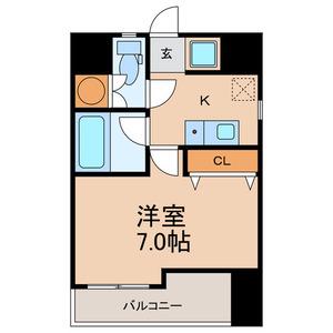 ヤサカハイム市川(1K/7階)の間取り写真