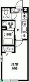 OAK VILLAGE(1K/2階)の間取り写真