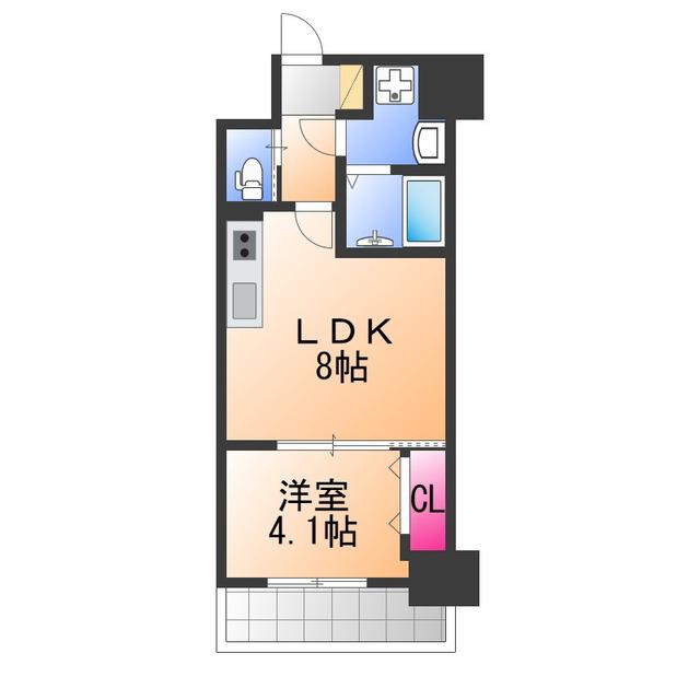 リアライズ堺宿院(1LDK/7階)の間取り写真