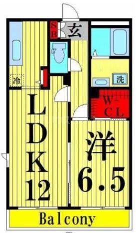 ビレッタK(1LDK/1階)の間取り写真