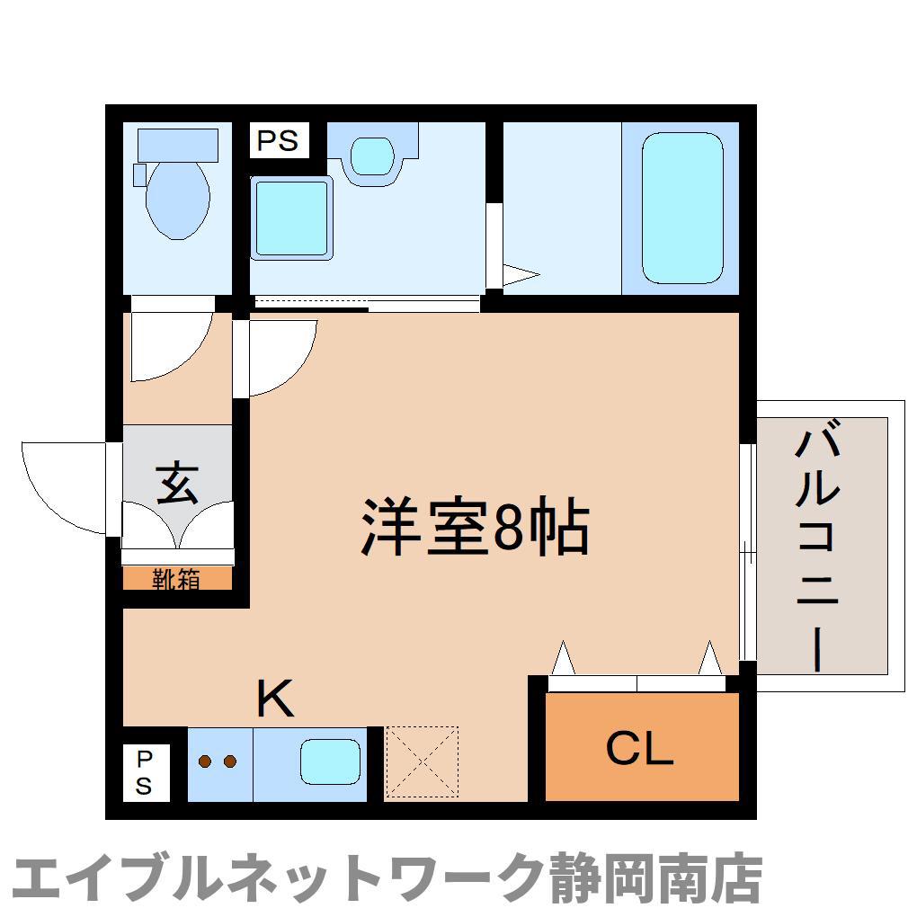 REUSSIR新川(ワンルーム/2階)の間取り写真