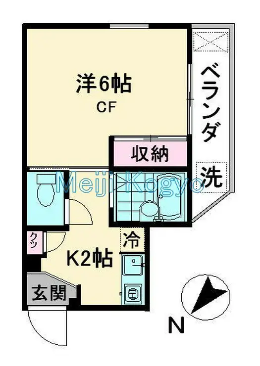 ジュネス荏原 2階階 間取り