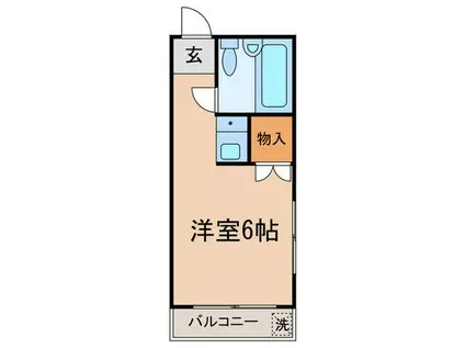 グルメゾン川崎(ワンルーム/1階)の間取り写真