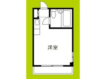 野江II番館(ワンルーム/1階)の間取り写真