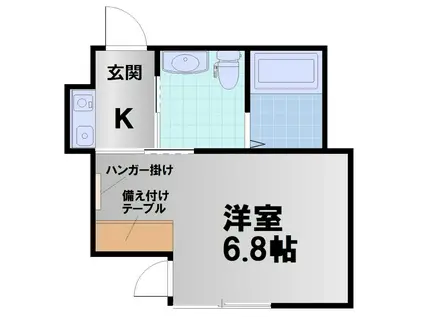ノ・レーヴ堀川高辻(1K/3階)の間取り写真