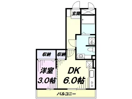 ロイヤルコートKAYB(1DK/3階)の間取り写真