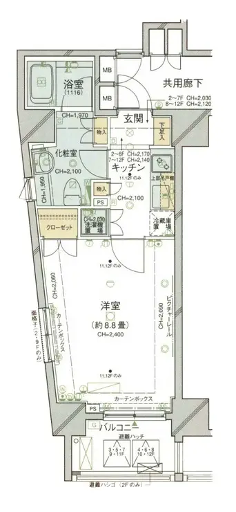 パレステュディオ麹町 10階階 間取り