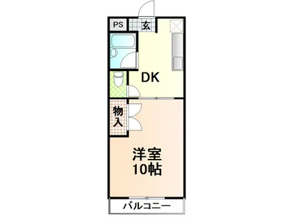 サンシャインA3(1K/2階)の間取り写真