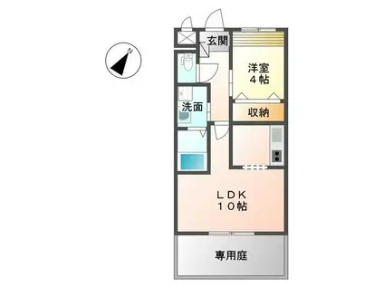 GO-ON(1LDK/2階)の間取り写真