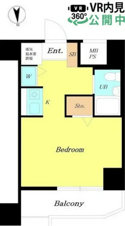 エヴェナール二子新地 4階階 間取り