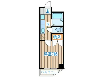 アバンザ鵬圖(1K/3階)の間取り写真