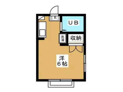 LA VILLA(ワンルーム/2階)の間取り写真