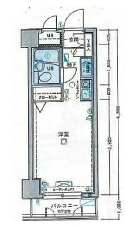 サンセール神楽坂 1階階 間取り