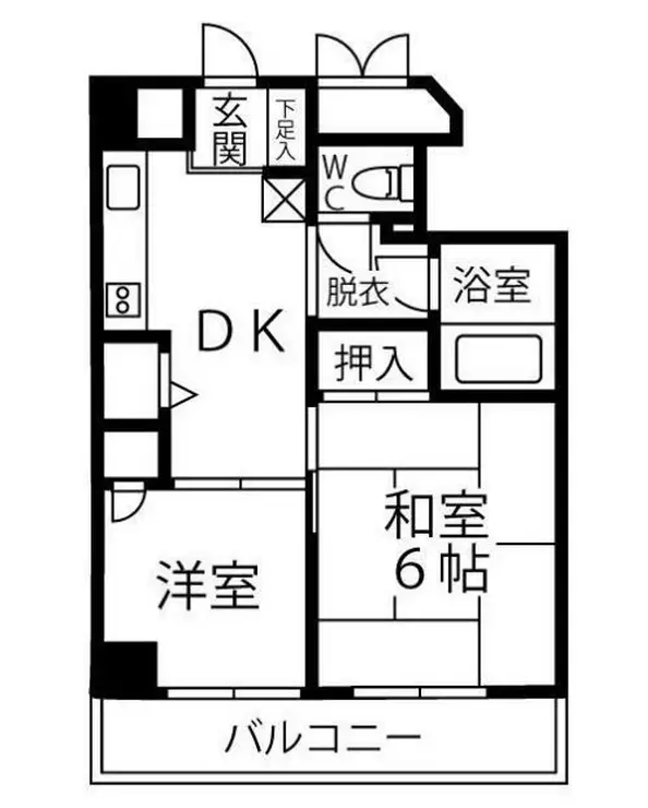 ティンバー小林 5階階 間取り
