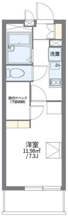 レオパレスプレミール中浦和I 1階階 間取り
