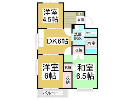 ビレッジコープ(3DK/2階)の間取り写真