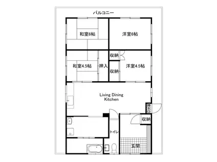 福柳木AP(4LDK/2階)の間取り写真