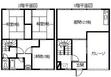 サンエーハイツ(3LDK/1階)の間取り写真
