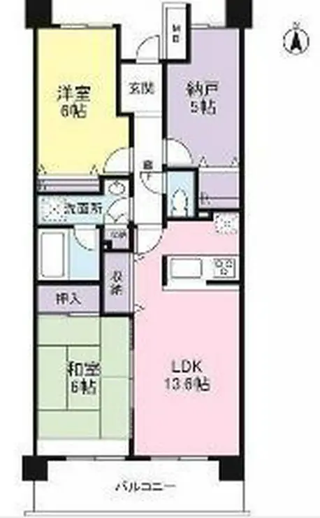 セレーノ武蔵中原 5階階 間取り