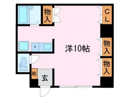 PREMIUM CASA 富士(ワンルーム/1階)の間取り写真