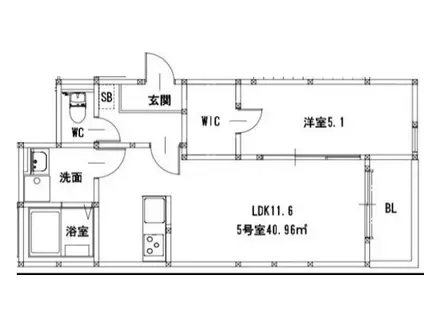 日の出パラシオ(1LDK/2階)の間取り写真