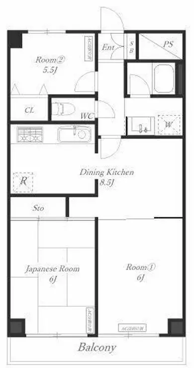ストークマンション弘明寺 9階階 間取り