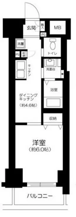 エステムプラザ芝公園 3階階 間取り
