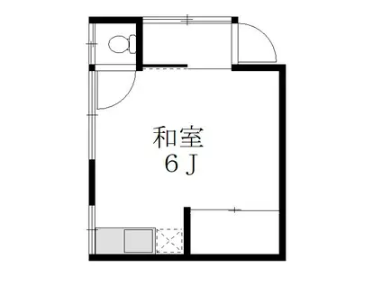 北見MDH(ワンルーム/2階)の間取り写真