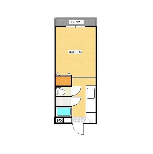 昭栄マンション(1K/2階)の間取り写真