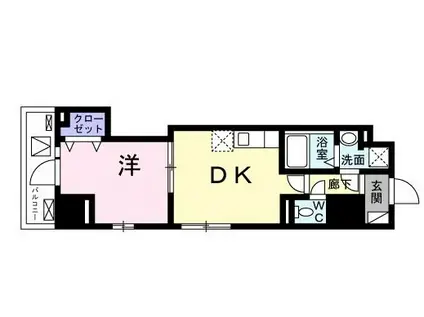 アドヴァンス美ツ矢(1DK/3階)の間取り写真