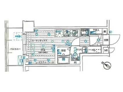 ル・リオン大塚(ワンルーム/2階)の間取り写真